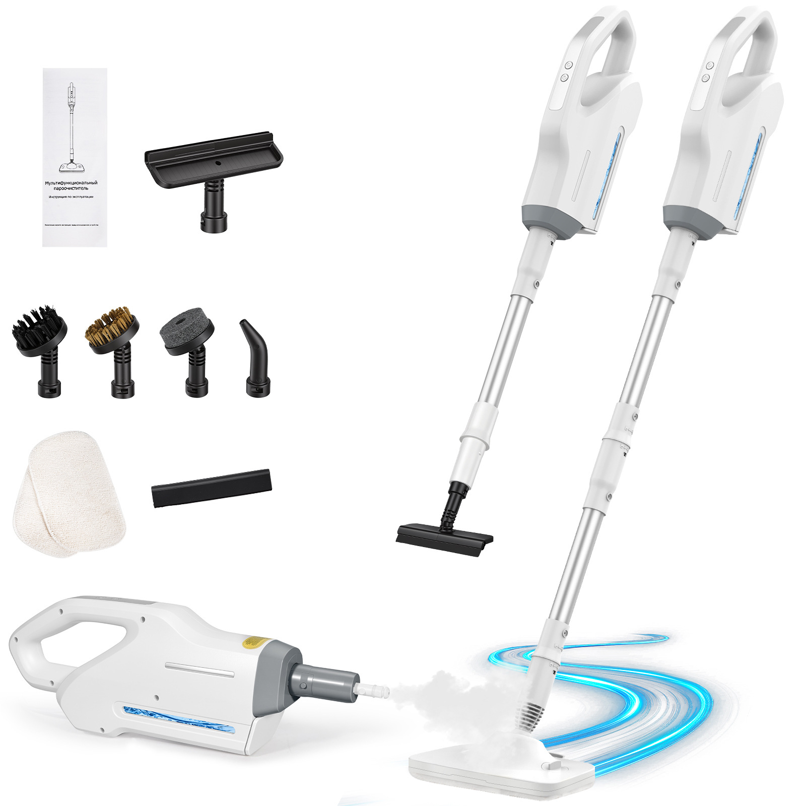 Home Bathroom Cleaner - 1200W Multifunctional Steam Mop Cleaner Handheld