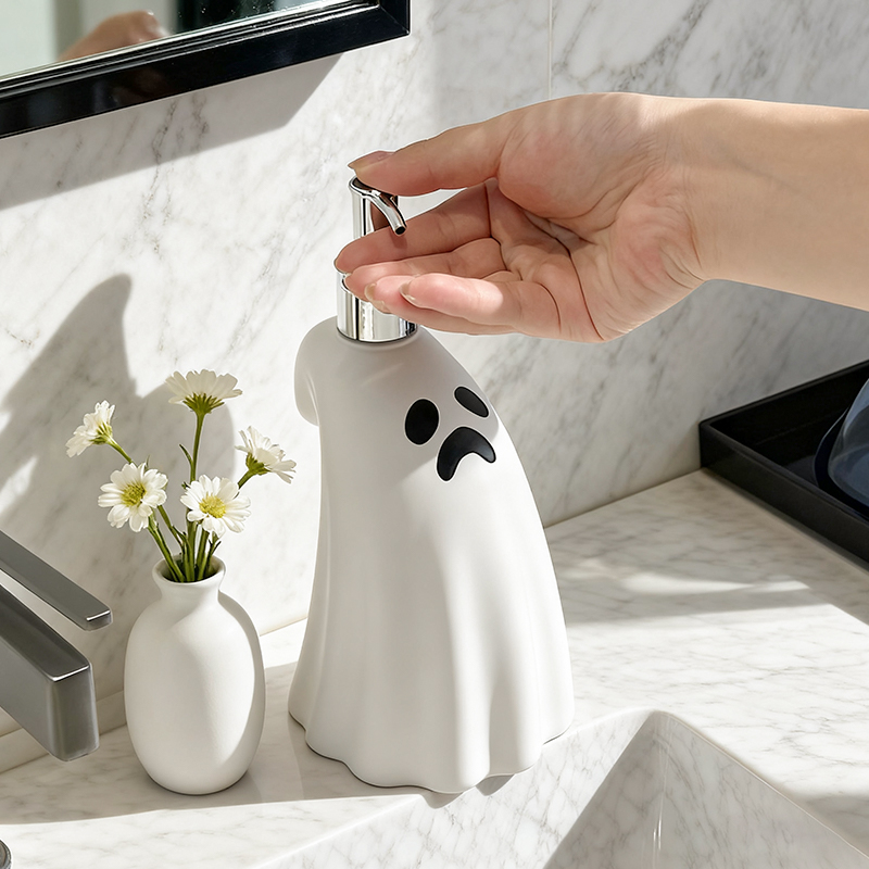 Home Bathroom Model - Creative Ghost Soap Bottle Press Ghost