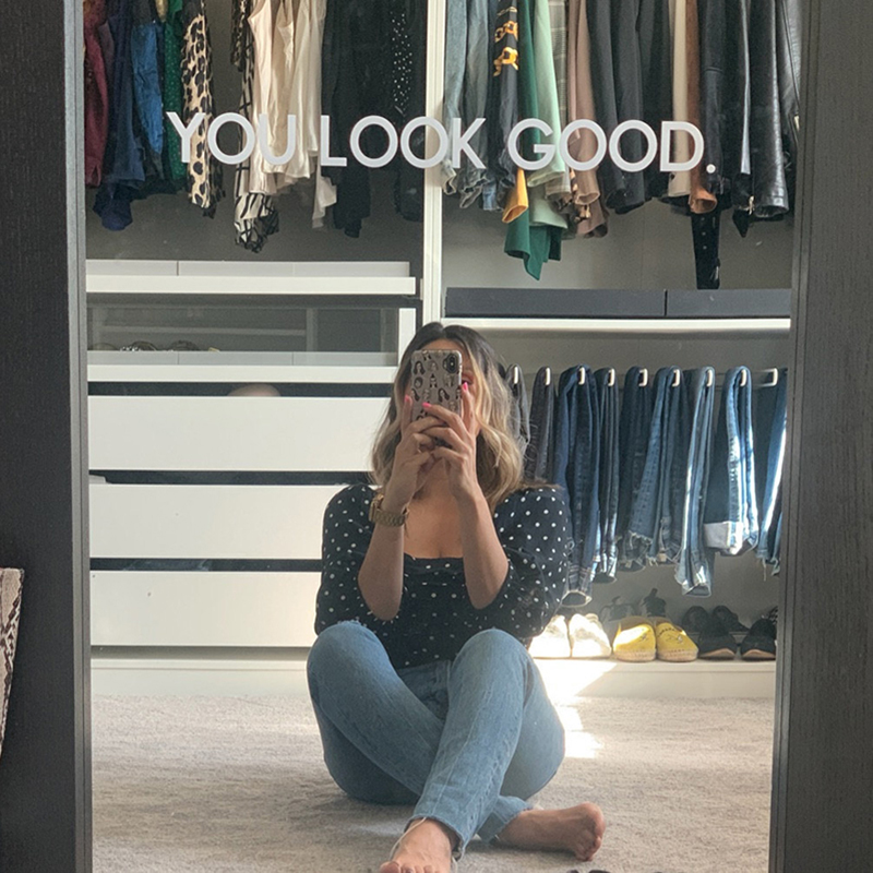 Home Goods Bathroom Mirrors - You Look Good Mirror Wall Sticker