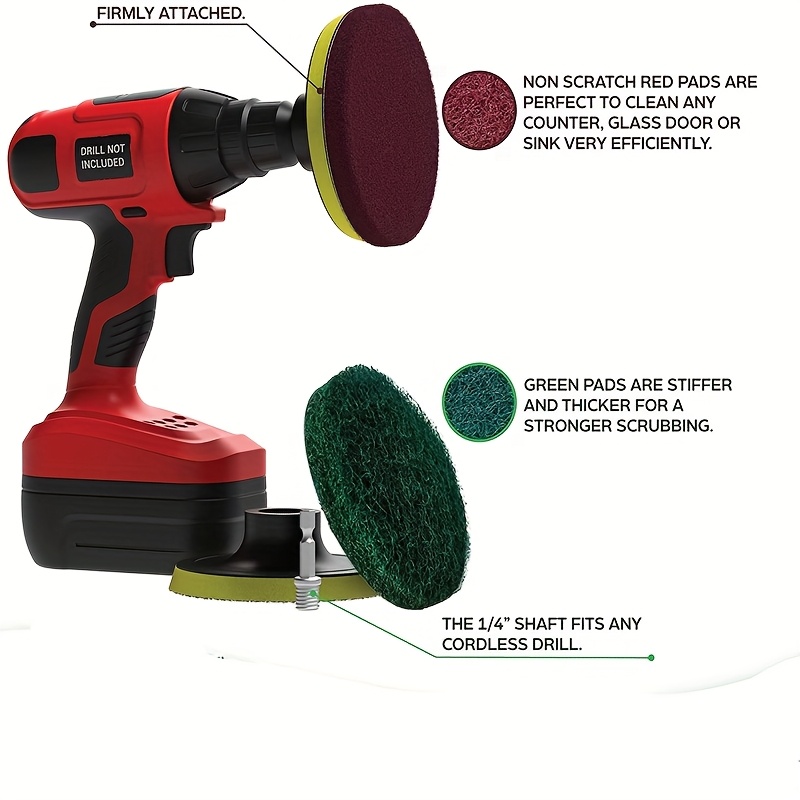 Car Electric Drill Brush Kit E - Home Bathroom Cleaner review and price