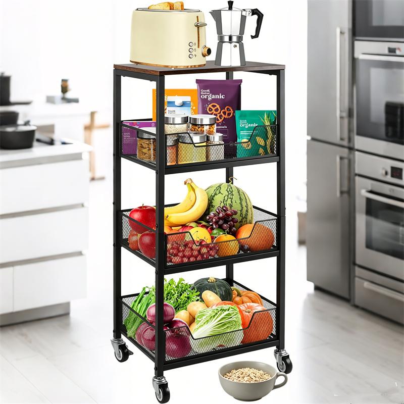 3-Tier Rolling Utility Cart St - Home Bathroom Shelf review and price
