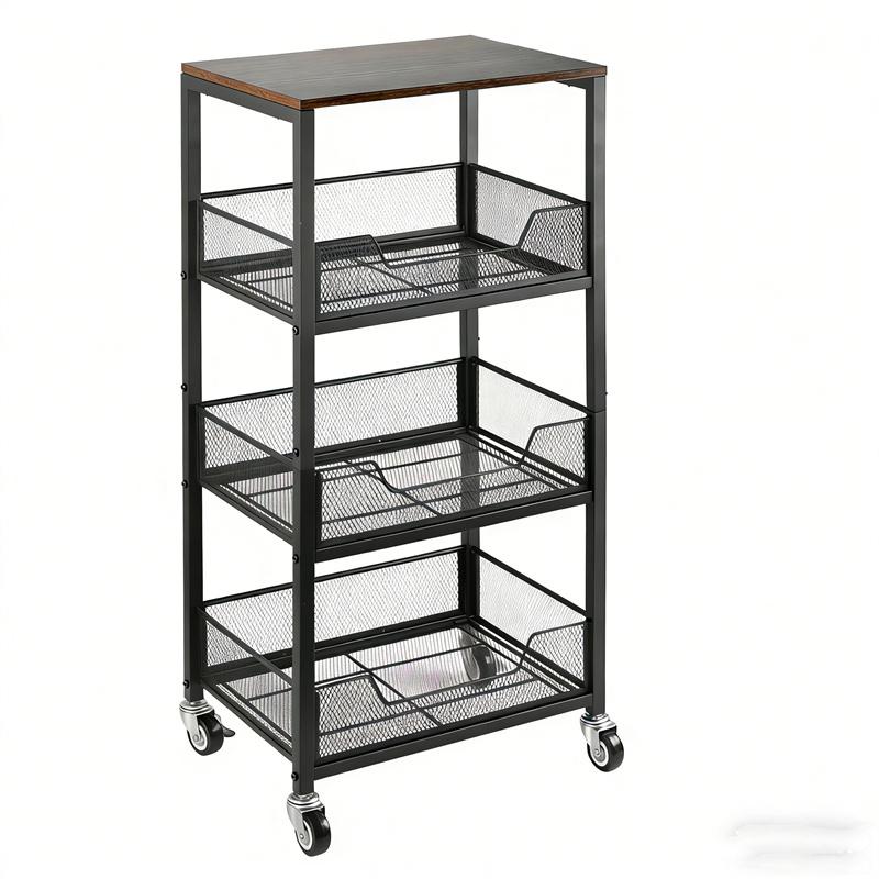 3-Tier Rolling Utility Cart St - Home Bathroom Shelf review and price