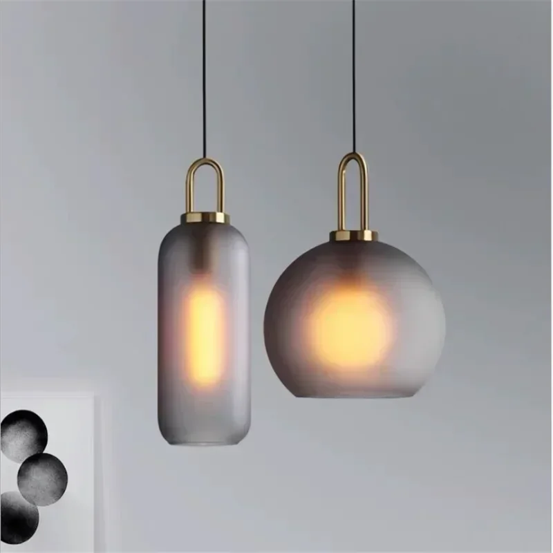 Nordic Glass Art Design Black  - Home Bathroom Lighting Design review and price