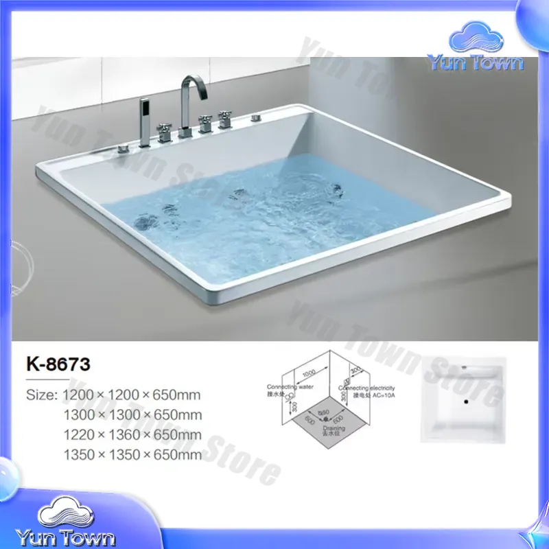 Single Soaking Hot Tub for Hom - Home Bathroom Jacuzzi Tub review and price