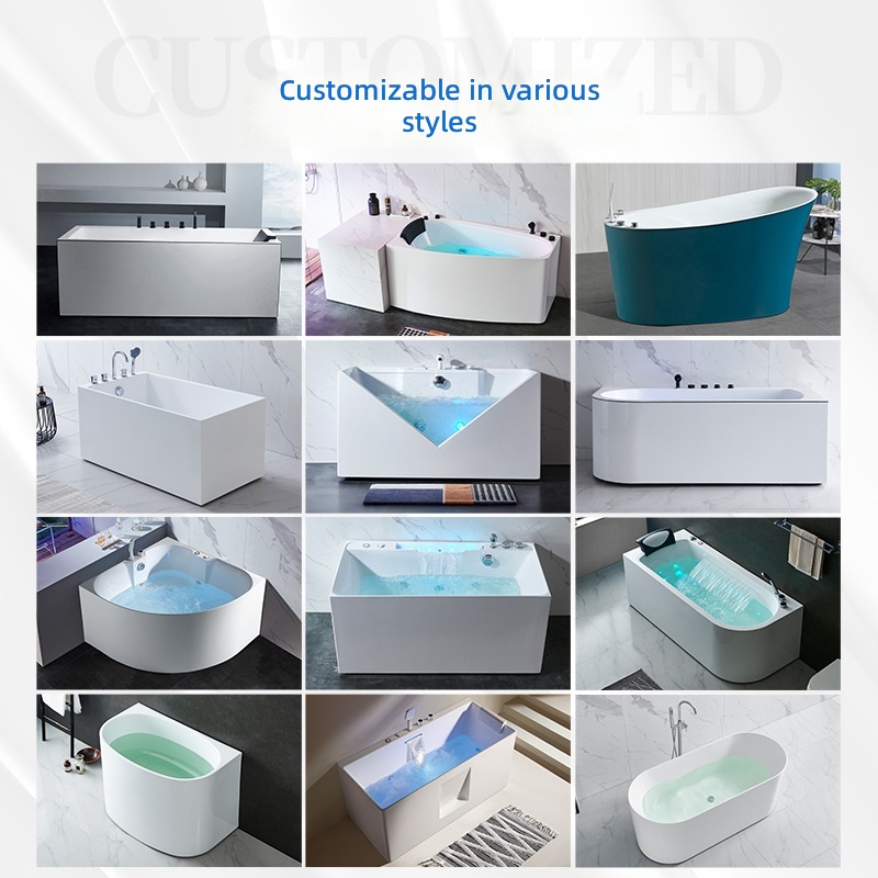 Acrylic Massage Bathtub, Smart - Home Bathroom Jacuzzi Tub review and price