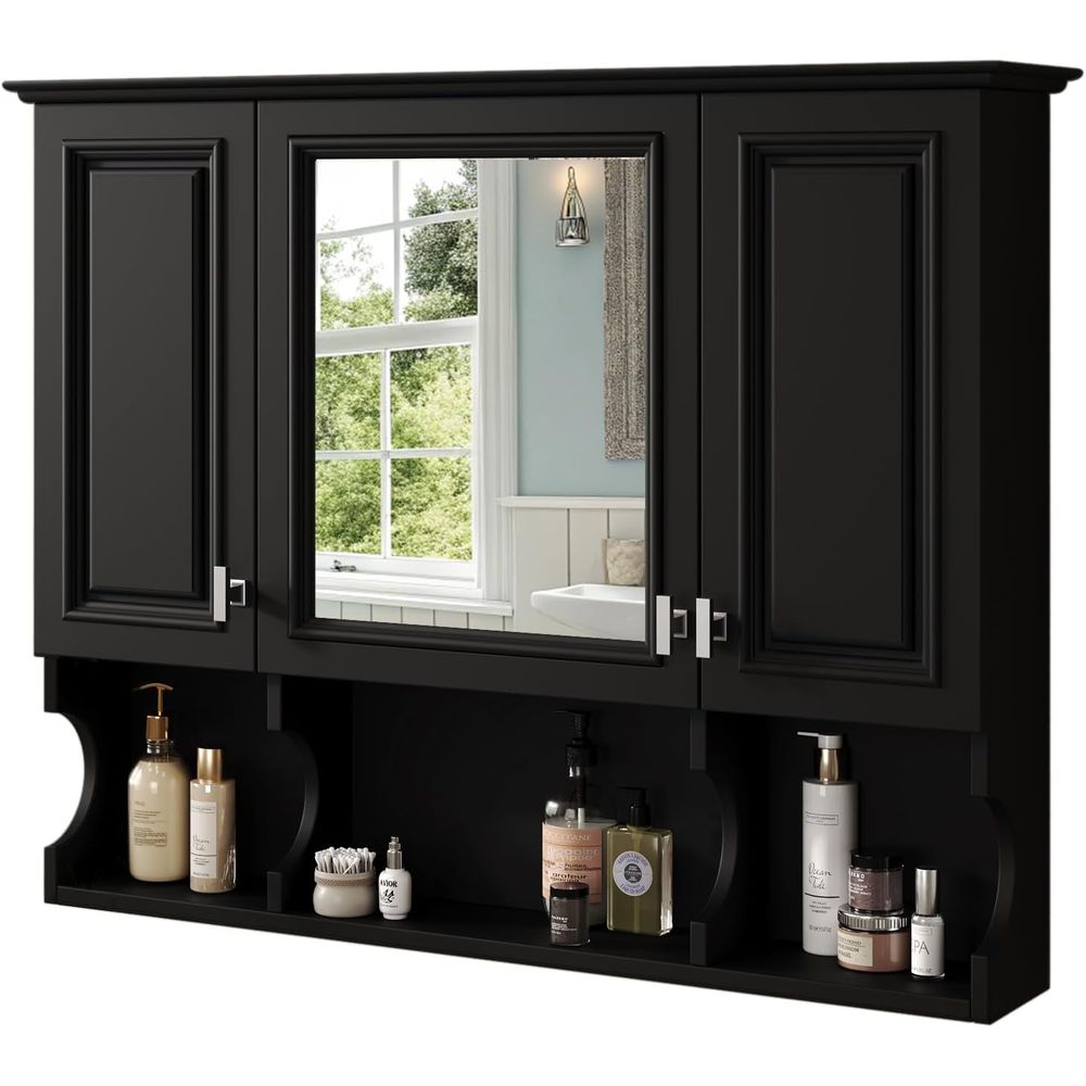 Bathroom Wall Cabinet with Mir - Home Bathroom Shelf review and price