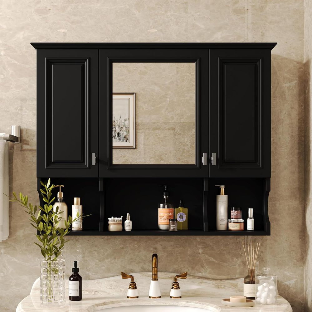 Bathroom Wall Cabinet with Mir - Home Bathroom Shelf review and price