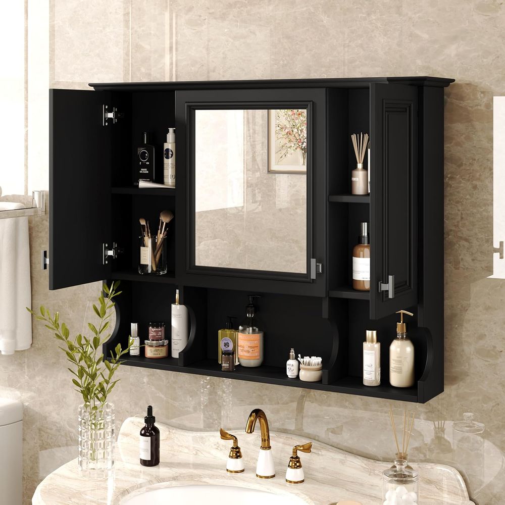 Bathroom Wall Cabinet with Mir - Home Bathroom Shelf review and price