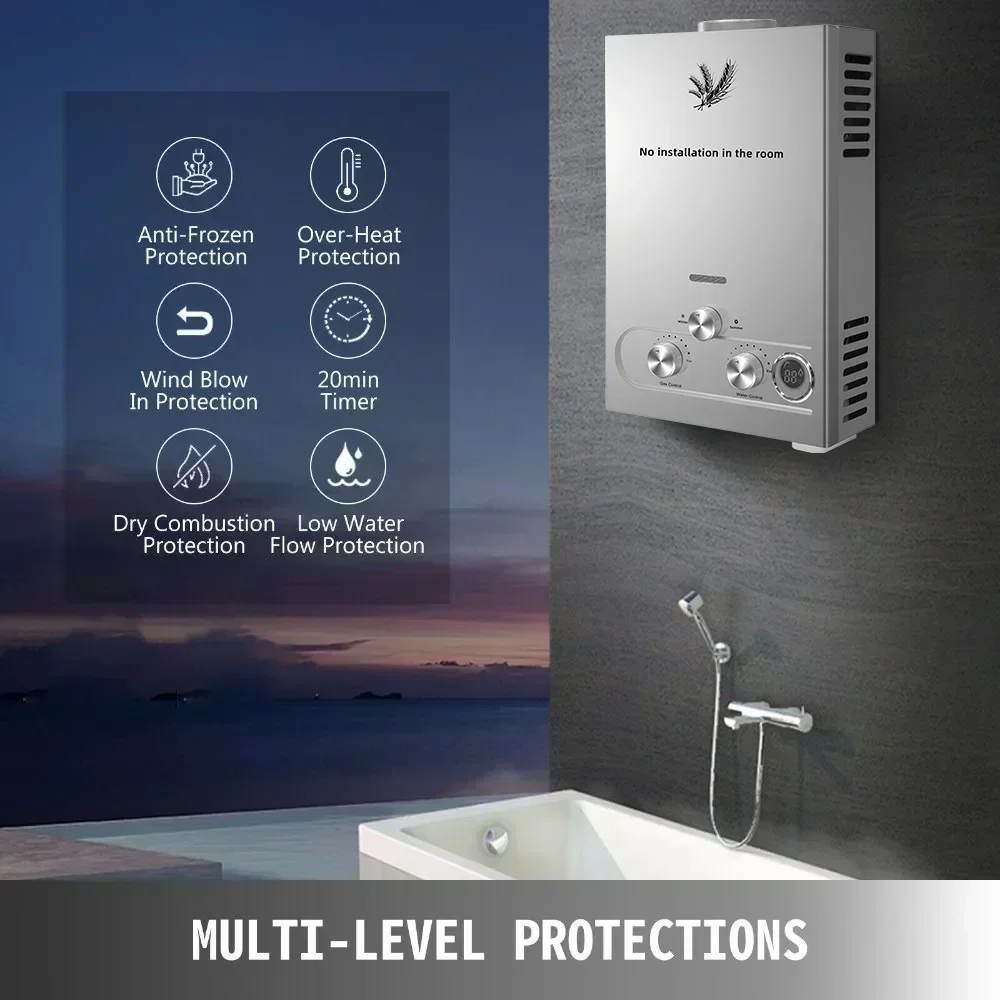 SIHAO 12L 16L 18L GPM LPG Gas  - Home Bathroom Water Heater review and price