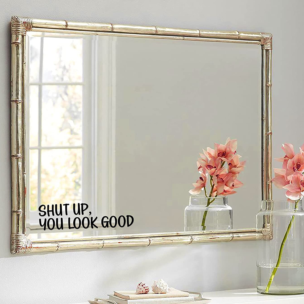 You Look Good Quote Mirror Dec - Home Goods Bathroom Mirrors review and price