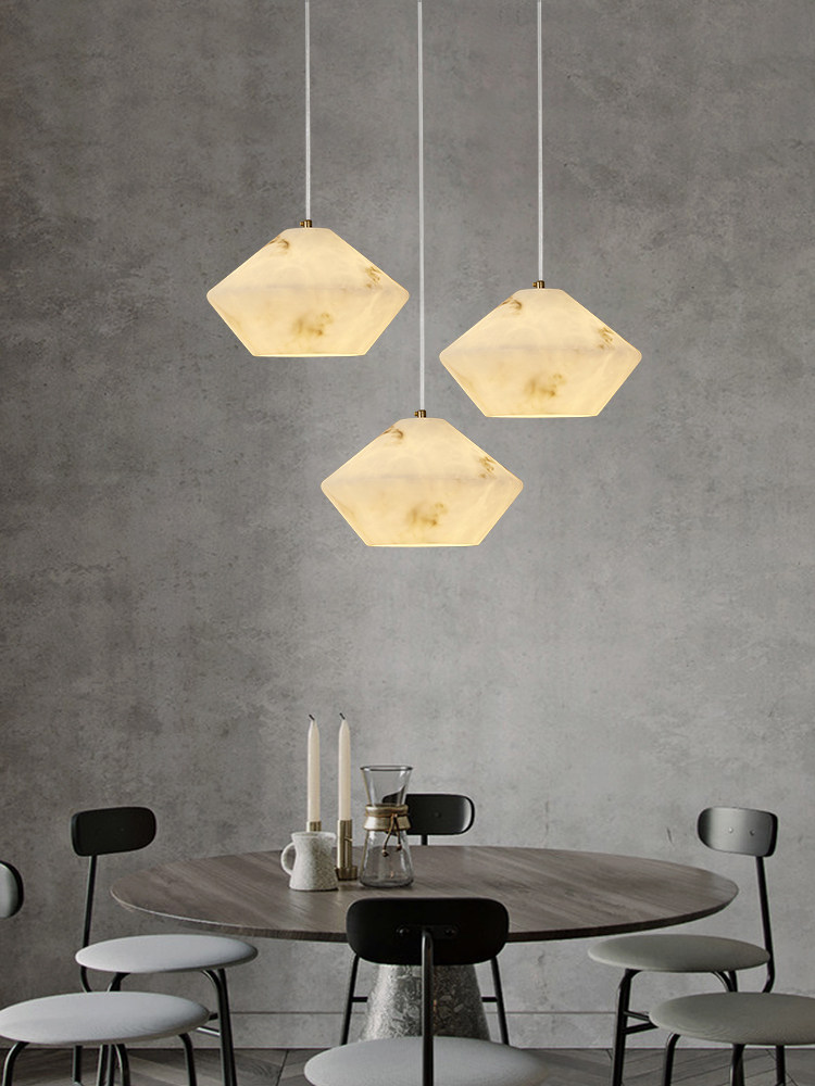 Modern Natural Stone Pendant L - Home Bathroom Lighting Design review and price