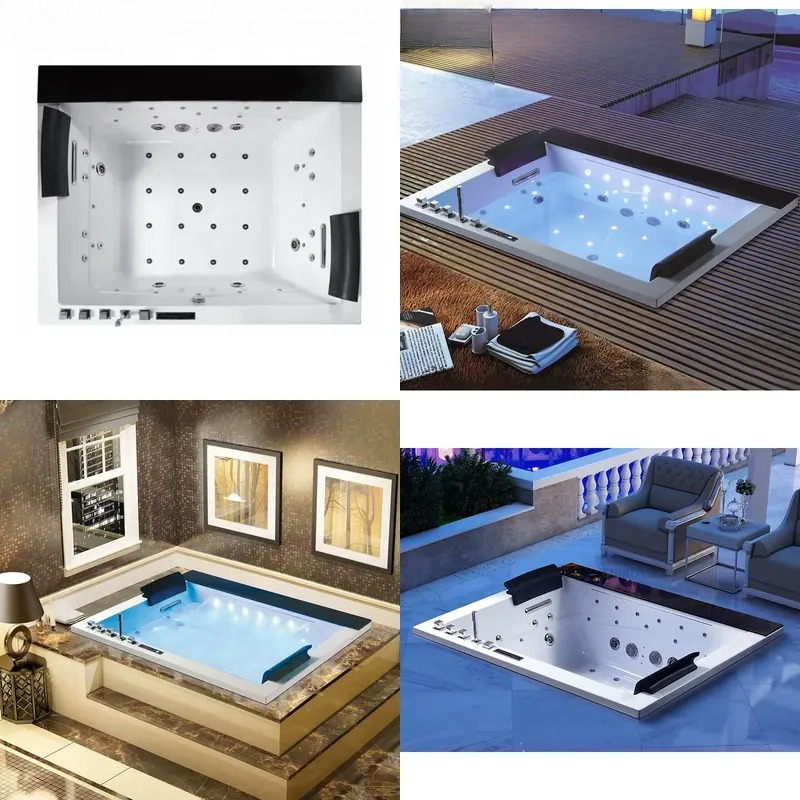 Double Bath Jacuzzi with Digit - Home Bathroom Jacuzzi Tub review and price