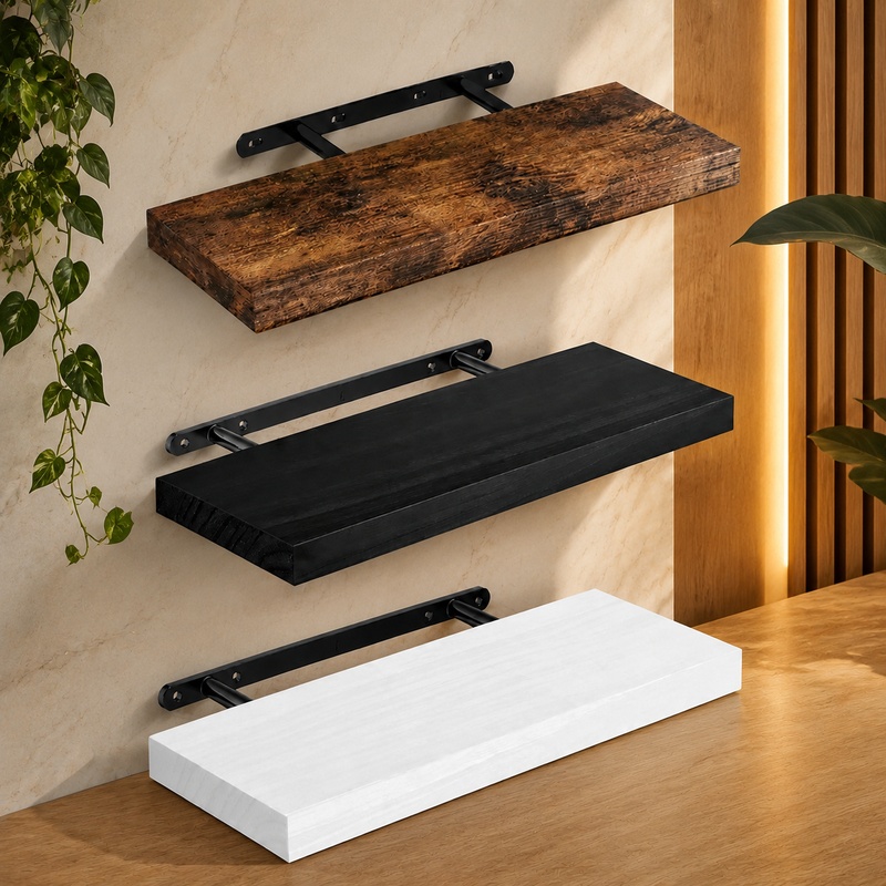 Durable Floating Wall Shelf wi - Home Bathroom Shelf review and price