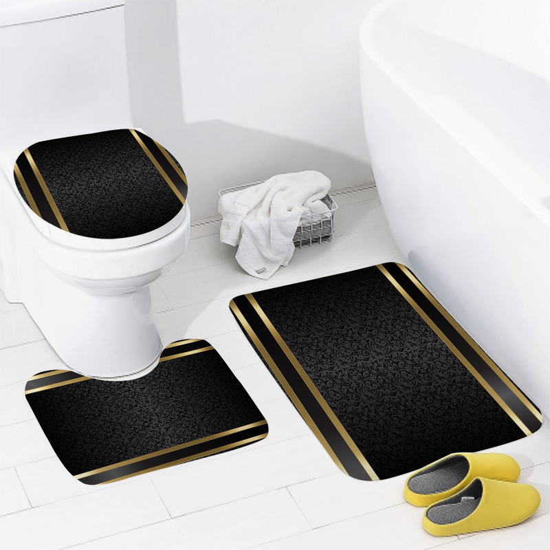 Luxury Black & Gold Bathroom S - Zara Home Bathroom Mat review and price