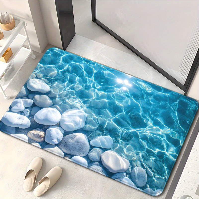 VIKAMATransparent waterstone b - Zara Home Bathroom Mat review and price