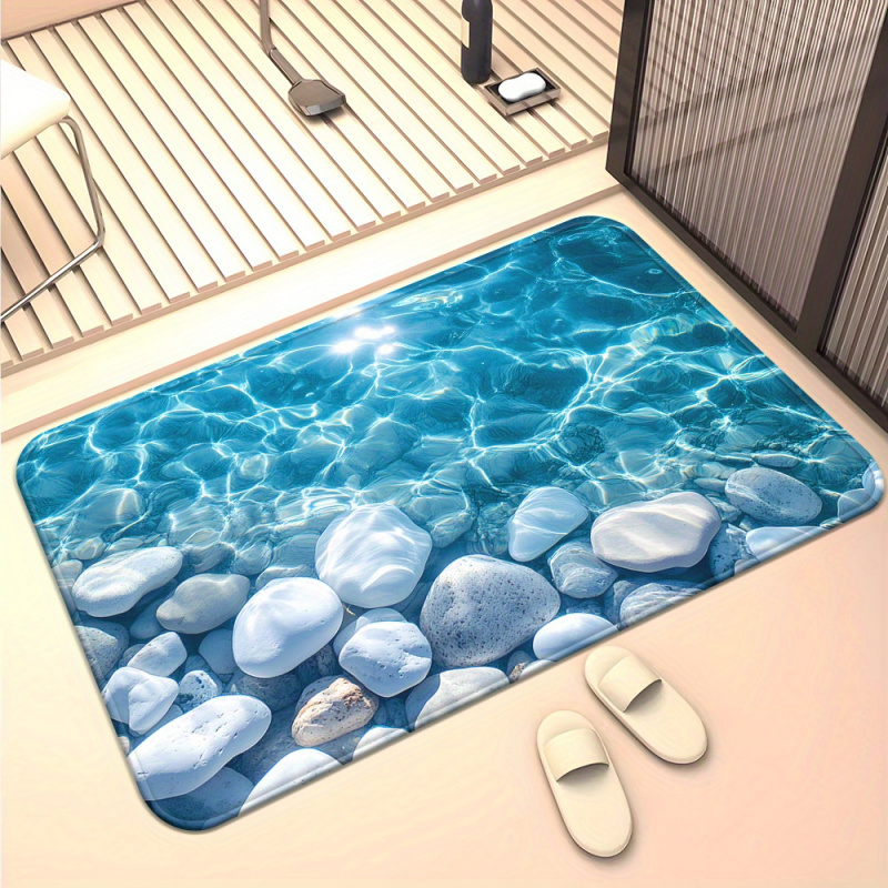 VIKAMATransparent waterstone b - Zara Home Bathroom Mat review and price