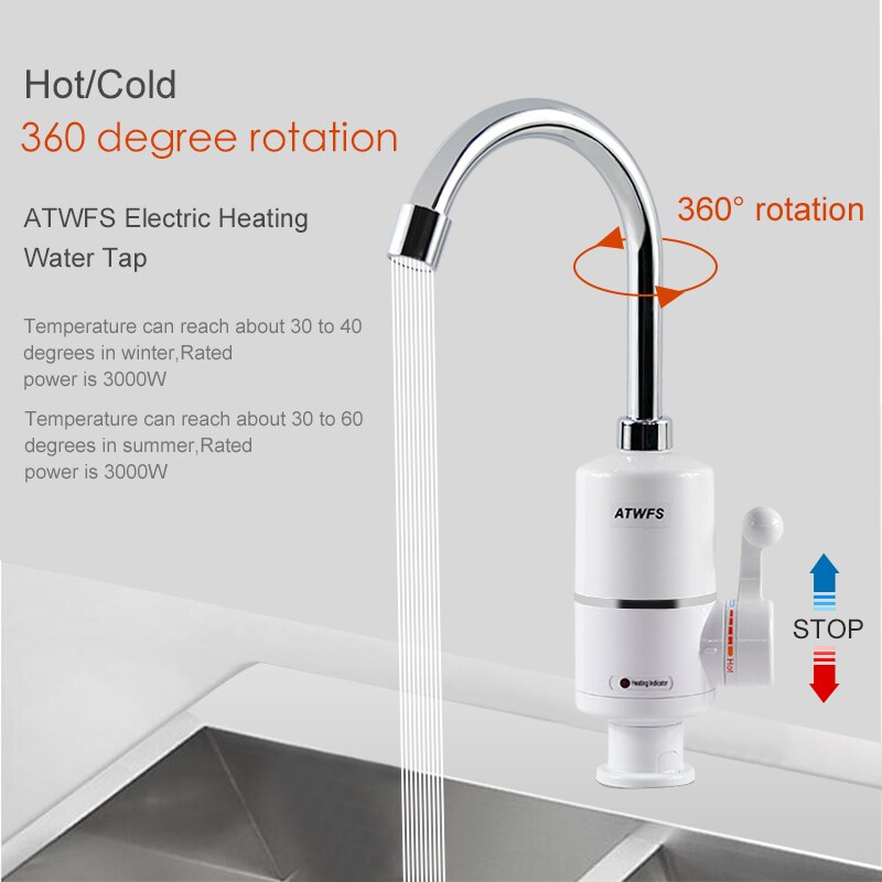ATWFS Tankless Electric Newest - Home Bathroom Water Heater review and price