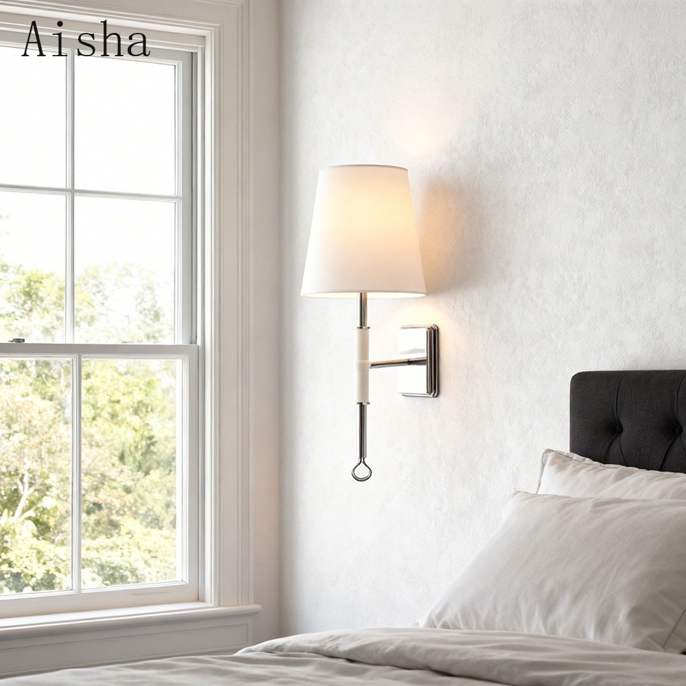 American Fabric Wall Lamp Retr - Home Bathroom Lighting Design review and price