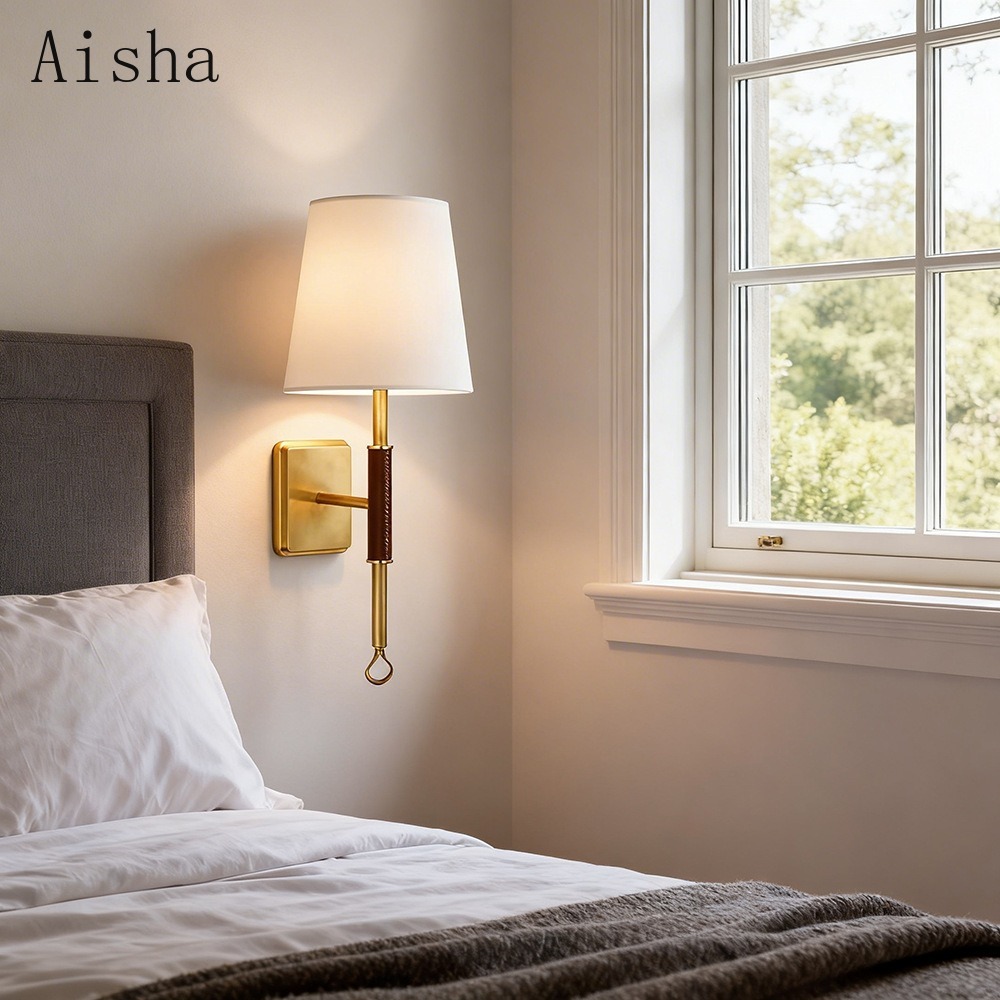 American Fabric Wall Lamp Retr - Home Bathroom Lighting Design review and price