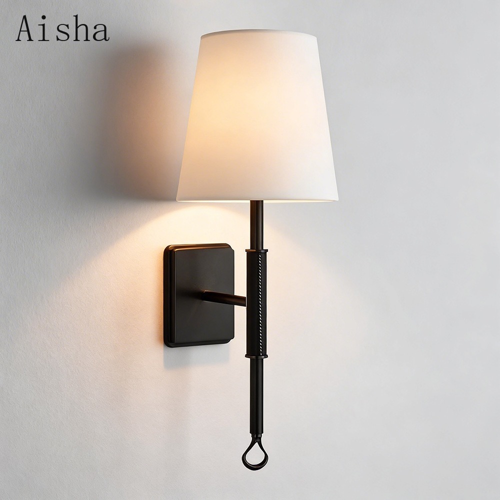 American Fabric Wall Lamp Retr - Home Bathroom Lighting Design review and price