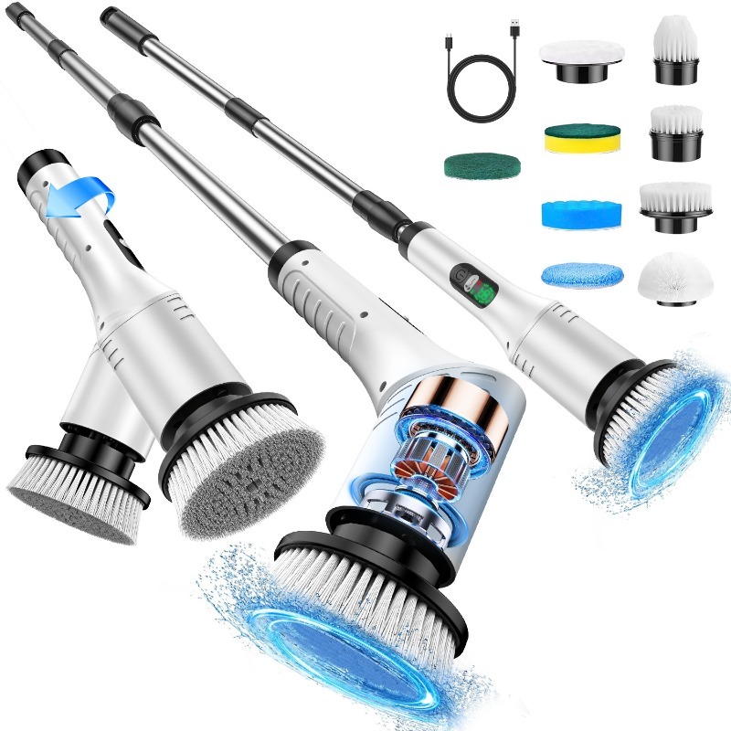 Electric Spin Scrubber 9 in 1  - Home Bathroom Cleaner review and price