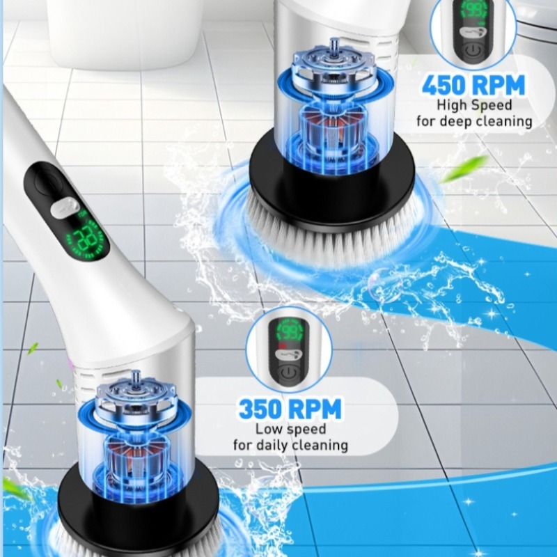 Electric Spin Scrubber 9 in 1  - Home Bathroom Cleaner review and price